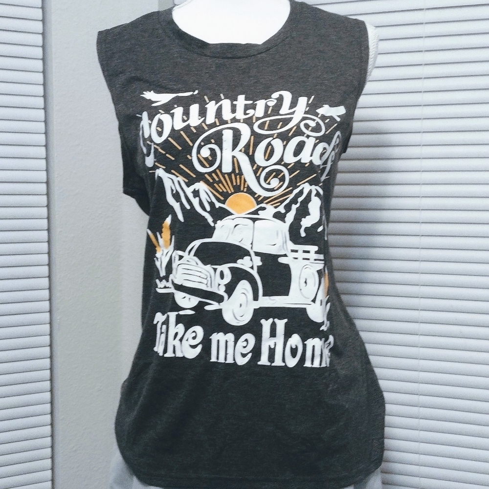 SALE! New Country Rd Take Me Home Graphic Tank Top - Picture 10 of 11